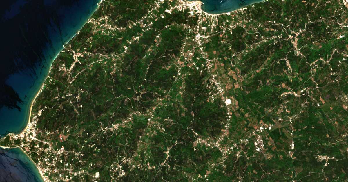 Сателитска карта на Tsoukalió