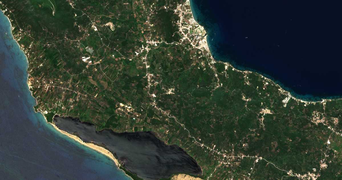 Сателитска карта на Chlomatianá