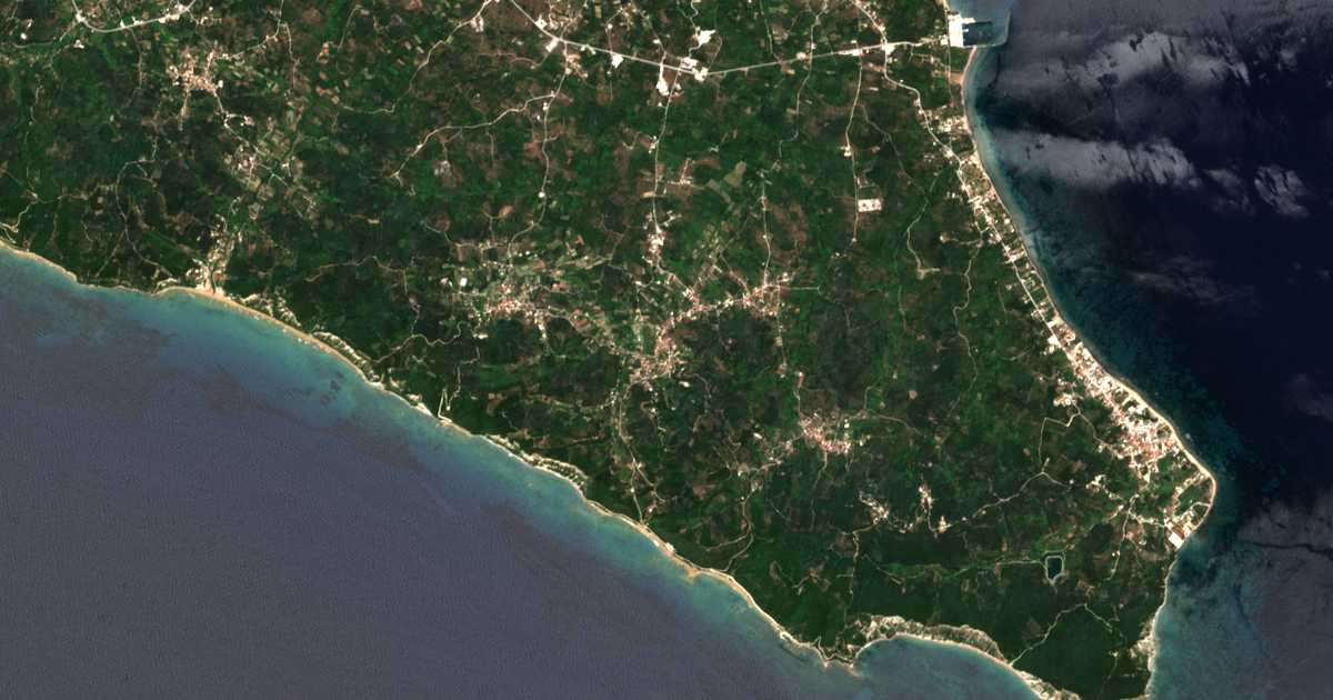 Сателитска карта на Palaiochórion