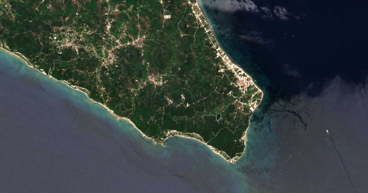 Сателитска карта на Sparterá