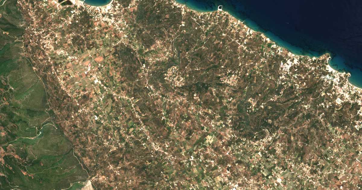 Сателитска карта на Káto Gerakárion