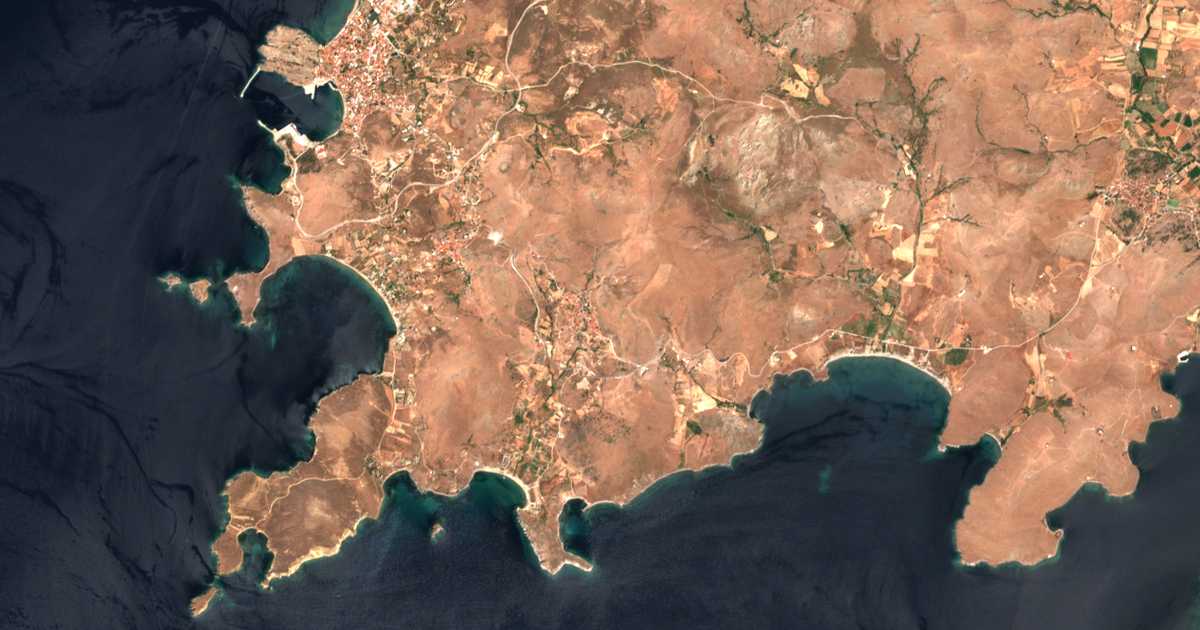 Сателитска карта на Thános