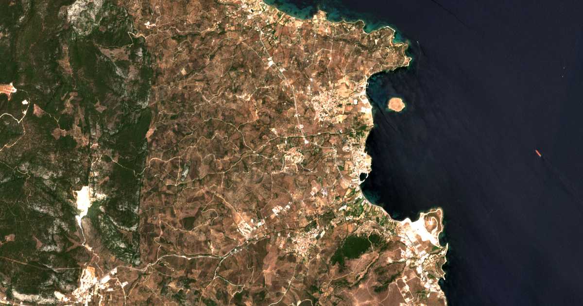Сателитска карта на Afálonas