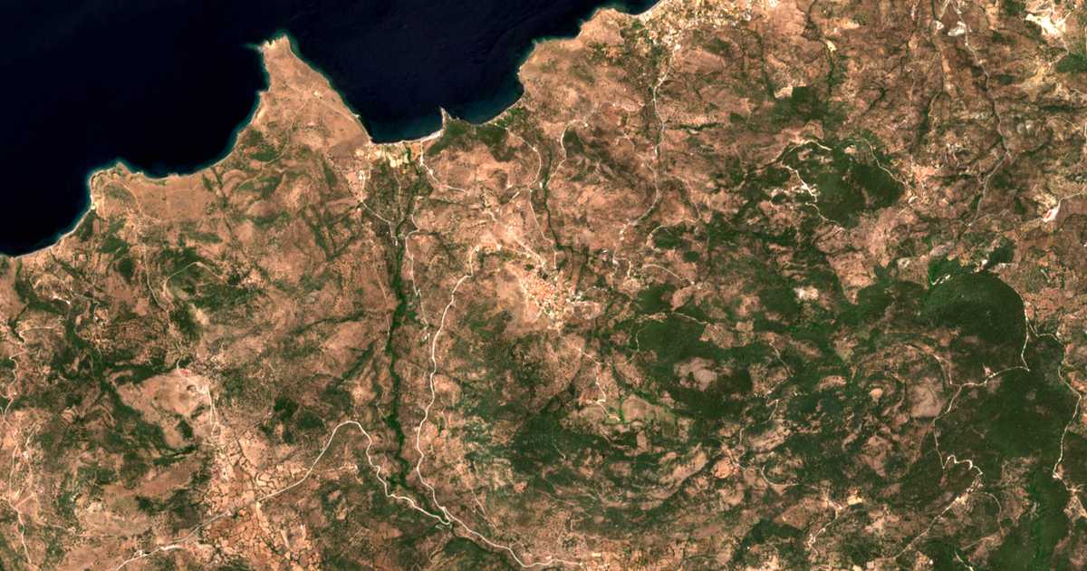 Сателитска карта на Скутарос