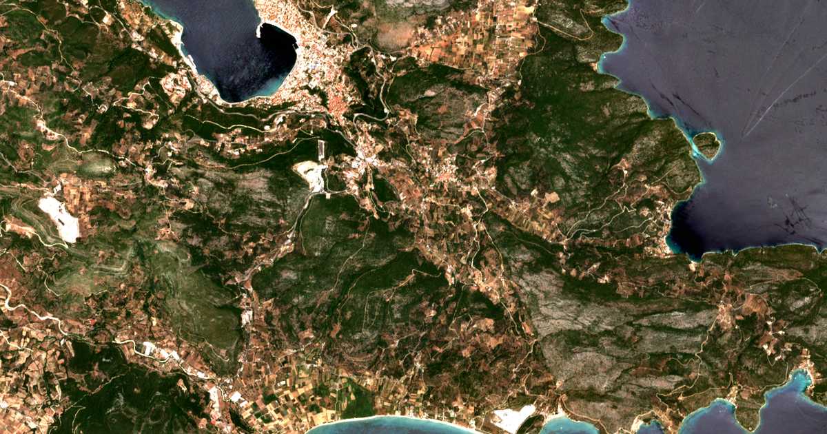 Сателитска карта на Drosiá