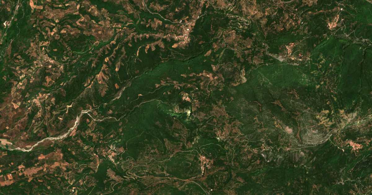 Сателитска карта на Aetorráchi
