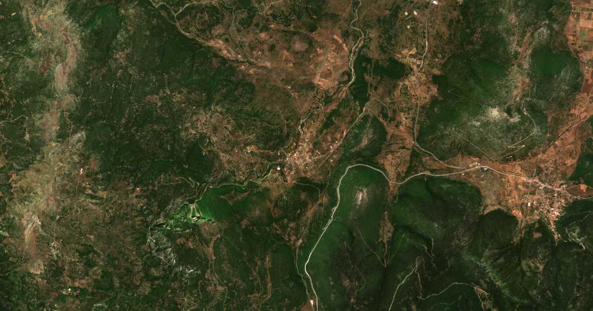 Сателитска карта на Kamenítsa