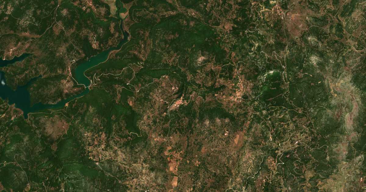 Сателитска карта на Mygdaliá