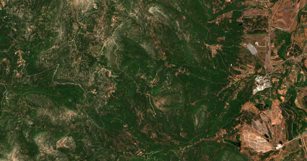 Сателитска карта на Kastanochórion