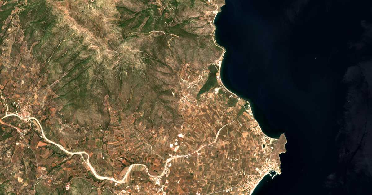 Сателитска карта на Káto Vérvena