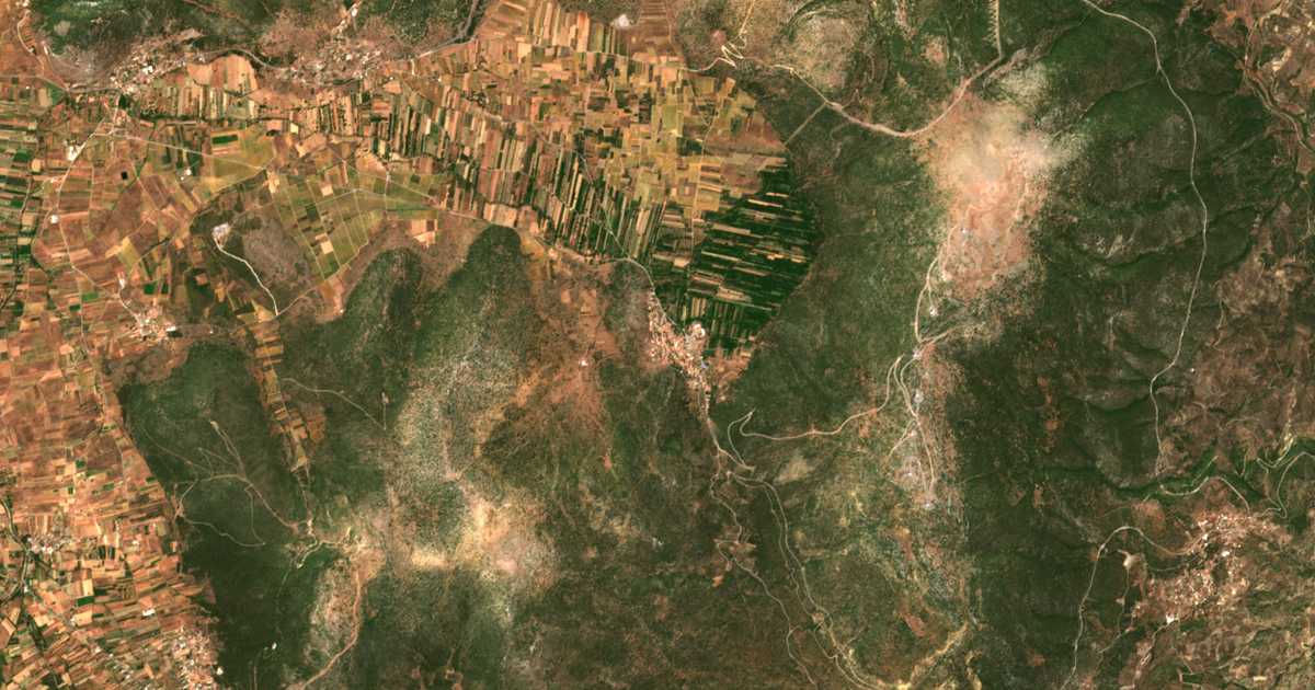 Сателитска карта на Parthénion