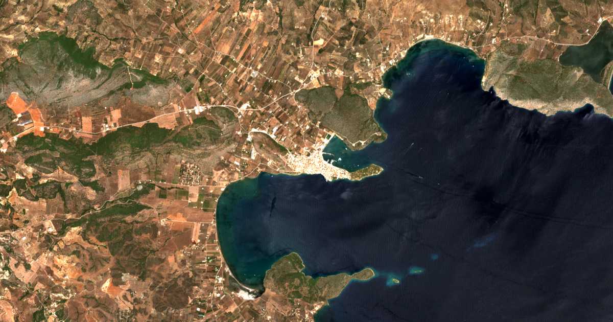 Сателитска карта на Ermióni