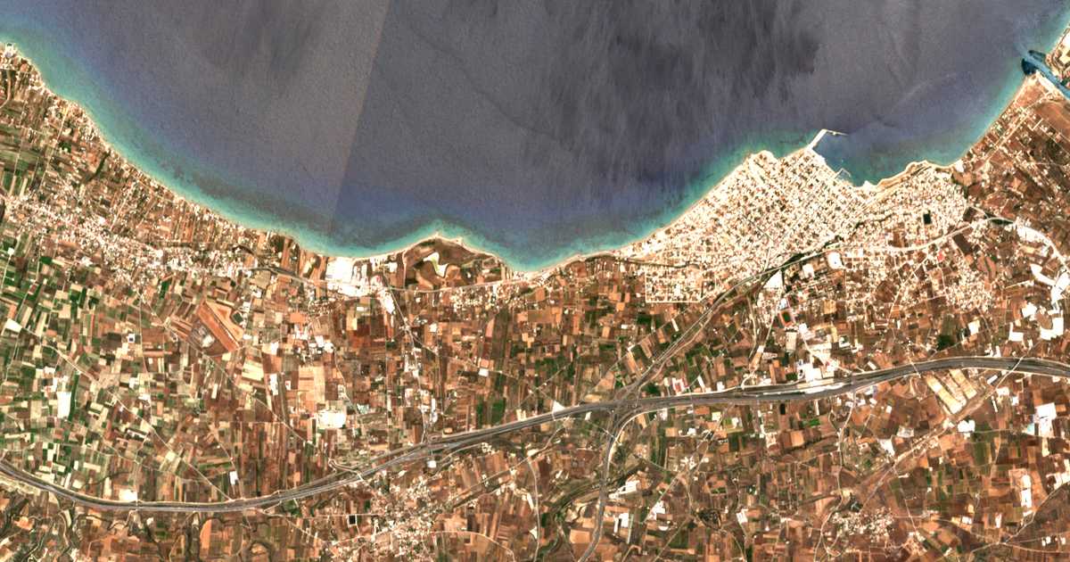 Сателитска карта на Archaío Limáni