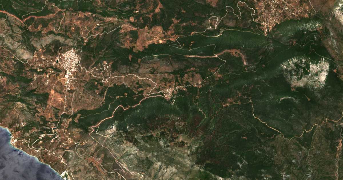 Сателитска карта на Písia