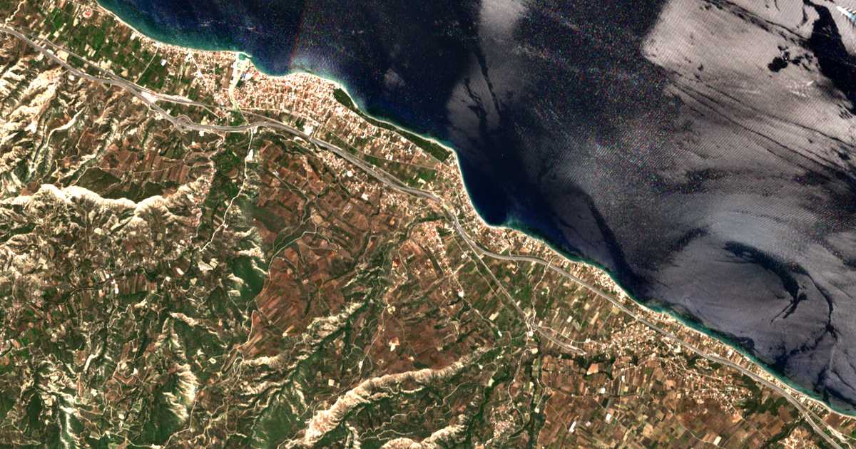 Сателитска карта на Geliniátika