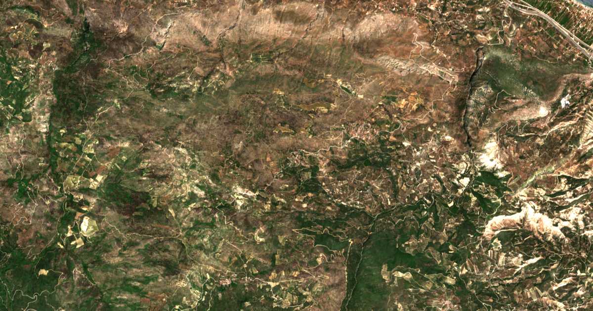 Сателитска карта на Néai Vrysoúlai