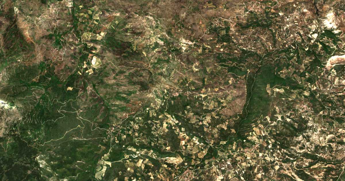 Сателитска карта на Xanthochórion