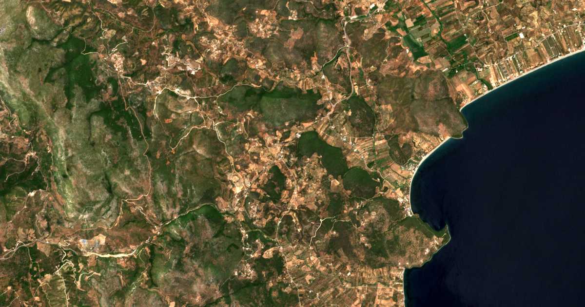 Сателитска карта на Chosiárion