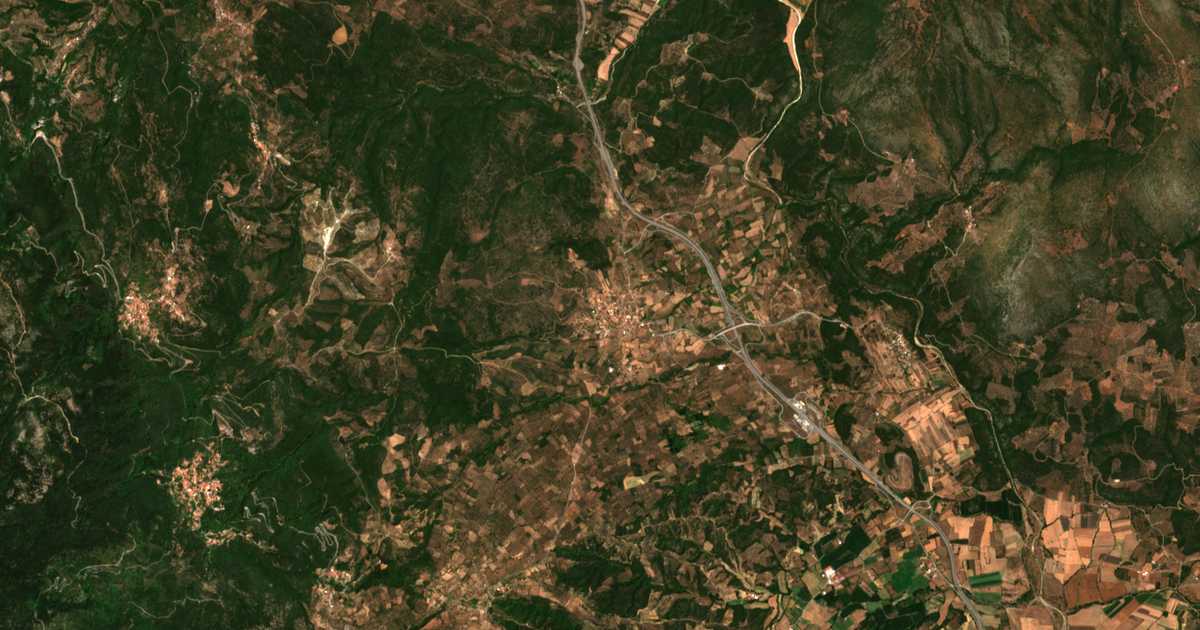 Сателитска карта на Pellána