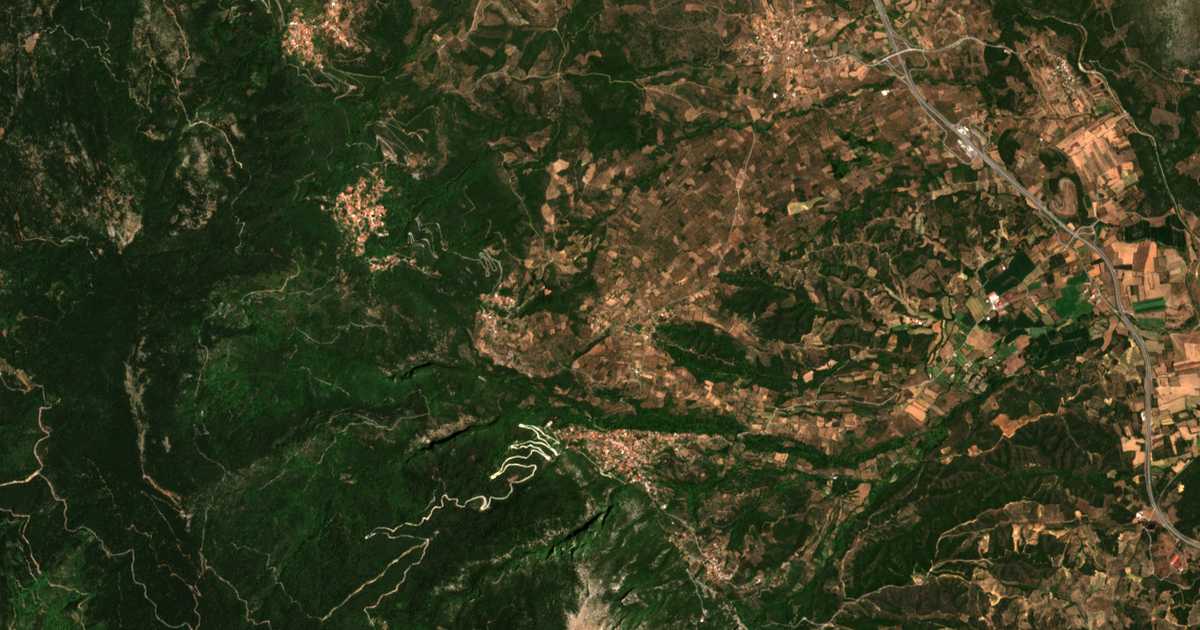 Сателитска карта на Perivólia