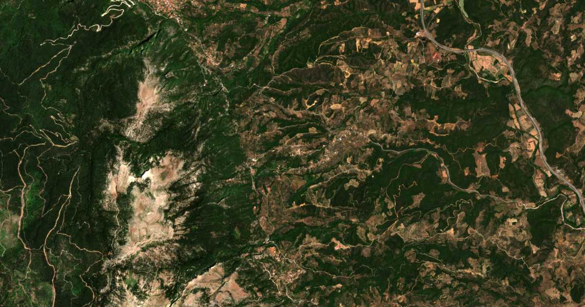 Сателитска карта на Vordónia