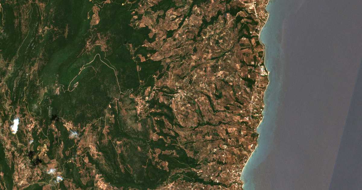 Сателитска карта на Achladochórion