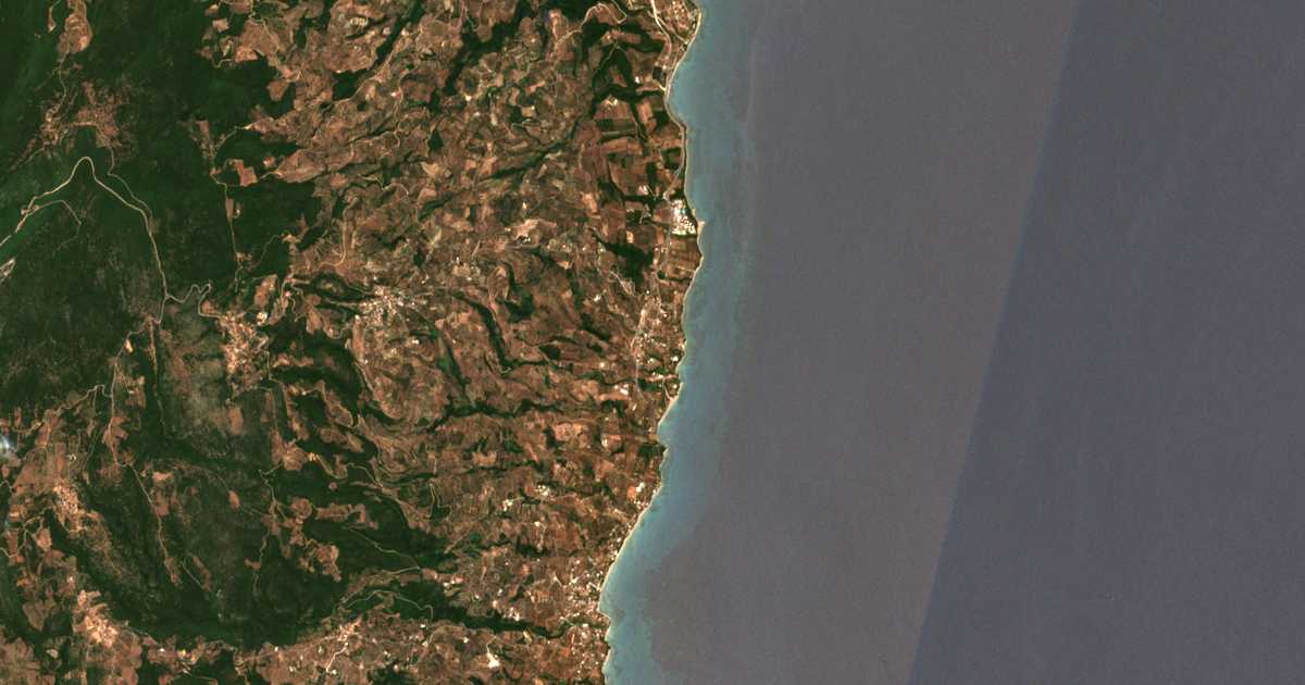 Сателитска карта на Kalamákion