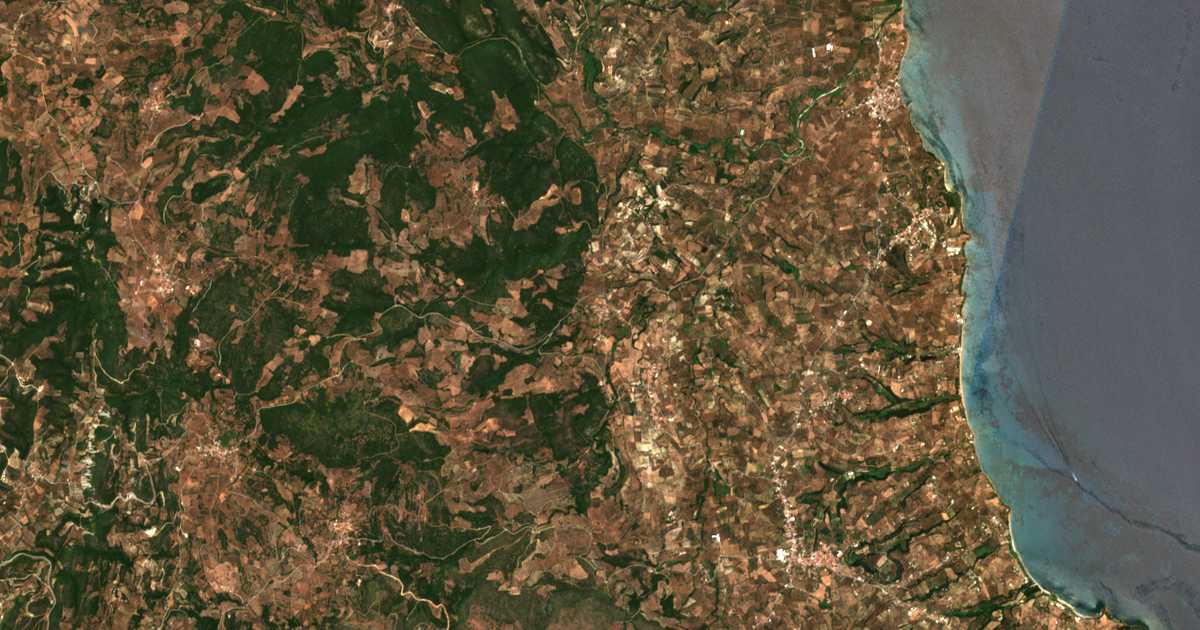 Сателитска карта на Chomaterón