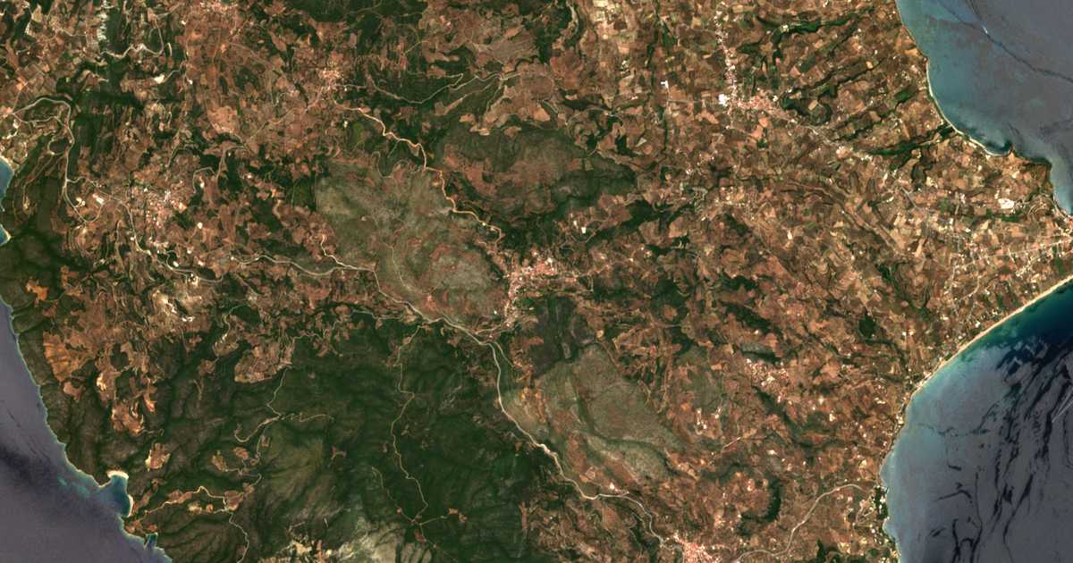 Сателитска карта на Chrysokellariá