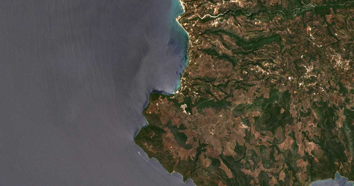 Сателитска карта на Kitriaí