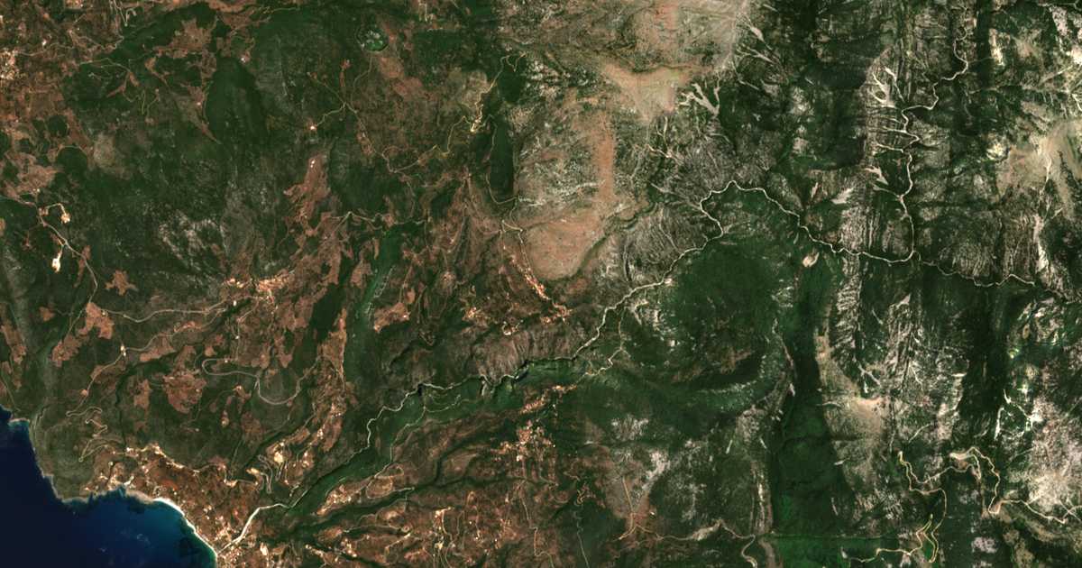 Сателитска карта на Tséria
