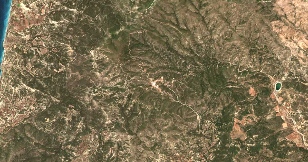Сателитска карта на Mesanagrós