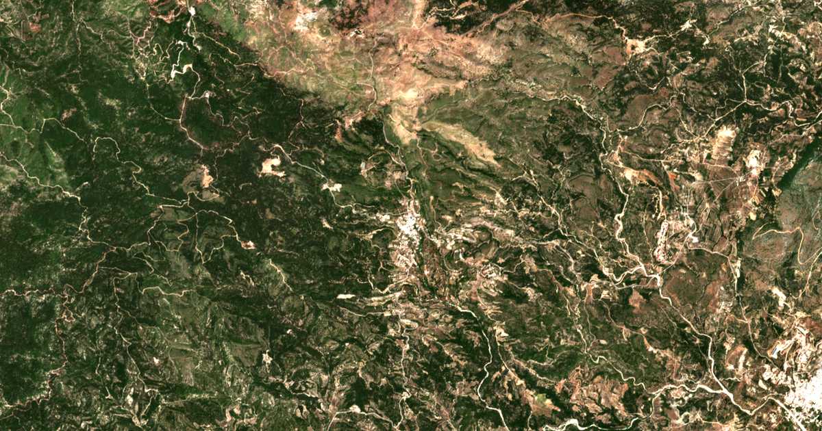 Сателитска карта на Psínthos