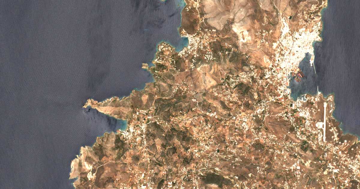 Сателитска карта на Danakós