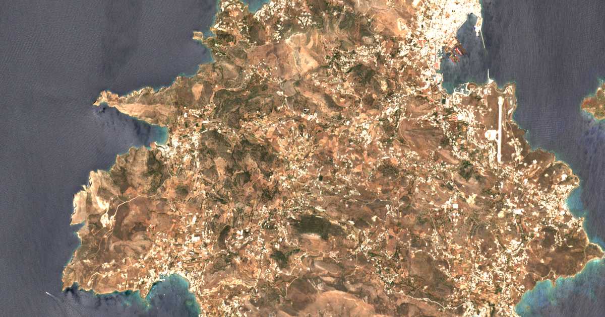 Сателитска карта на Págos
