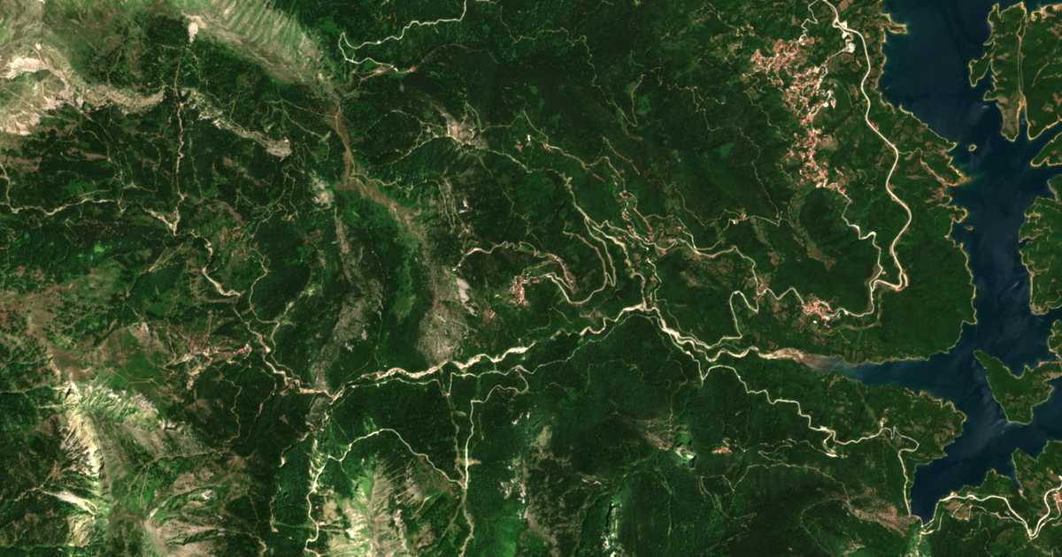Сателитска карта на Karítsa