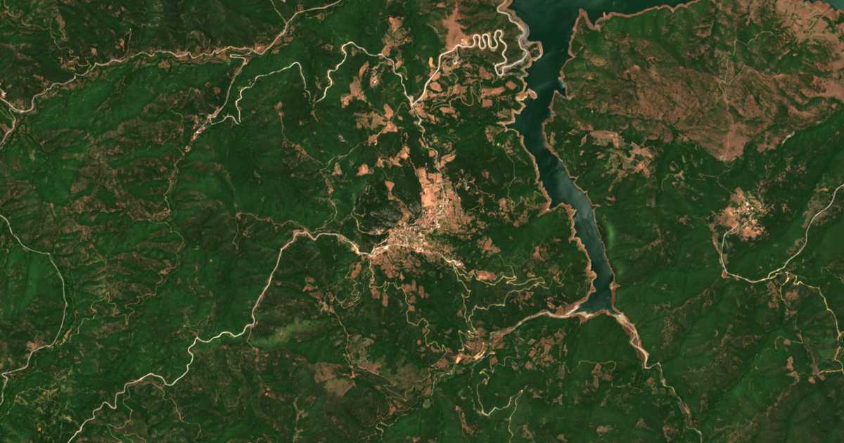 Сателитска карта на Смоково