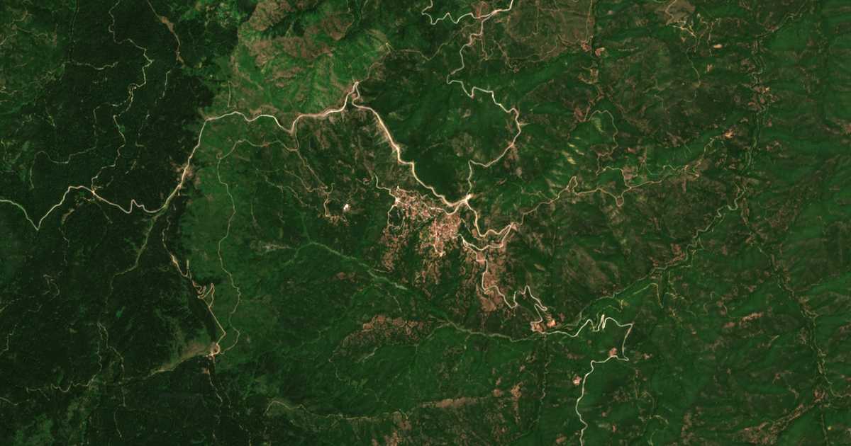 Сателитска карта на Rentína