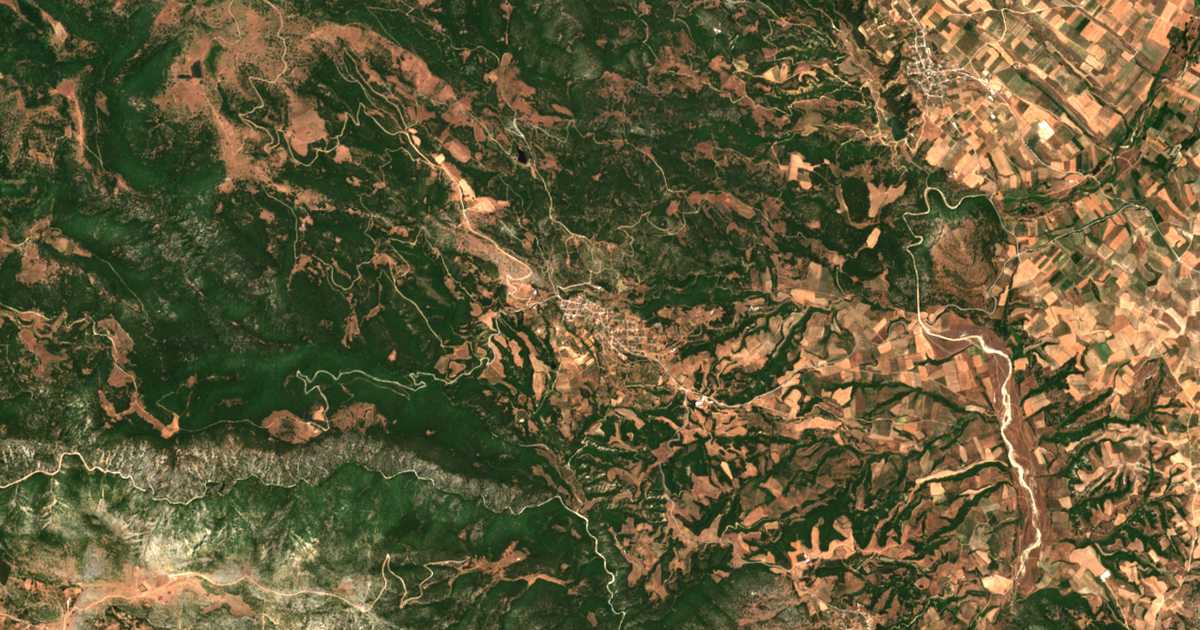 Сателитска карта на Јанота