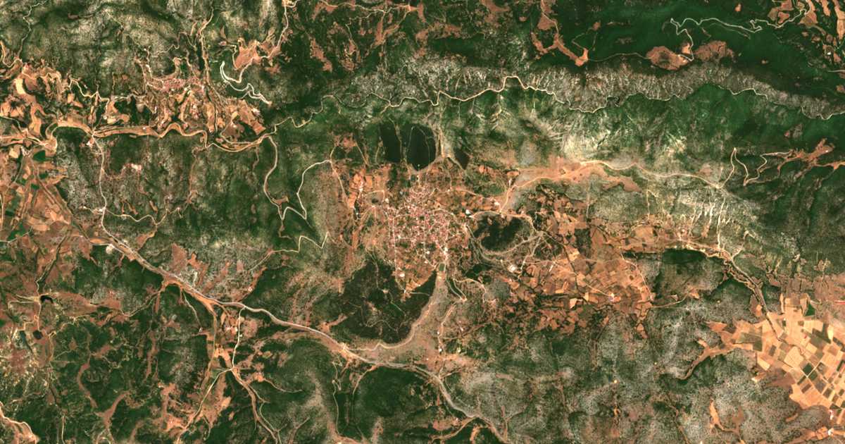 Сателитска карта на Крања