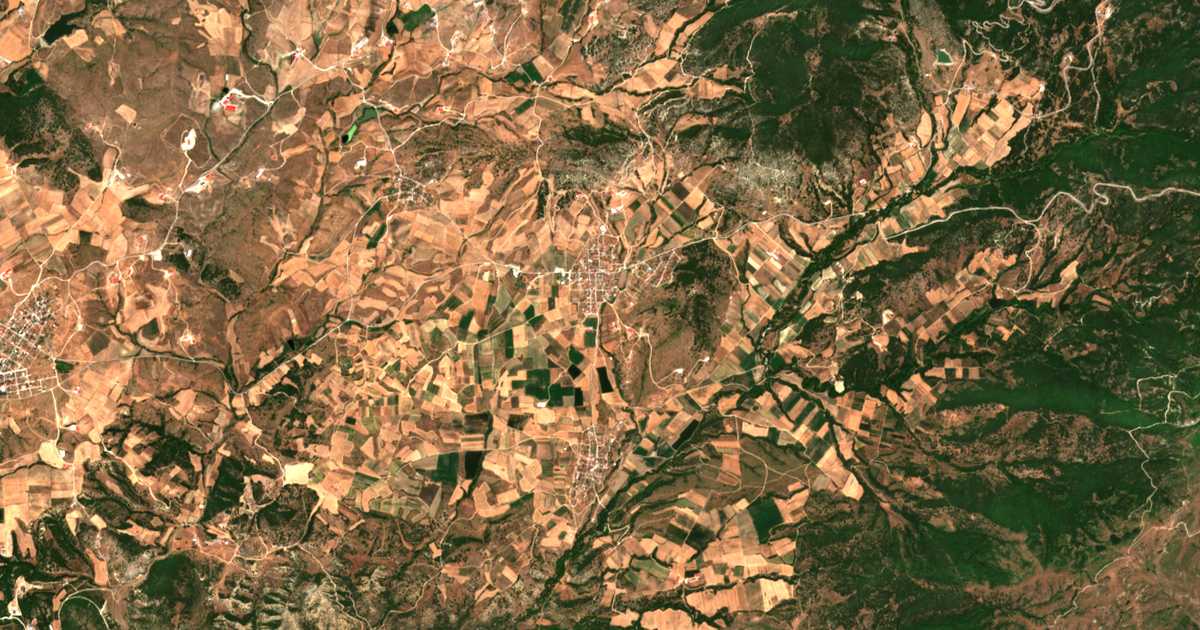 Сателитска карта на Спармос