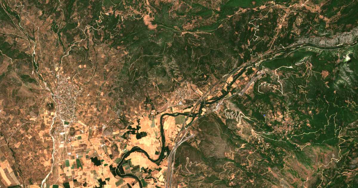 Сателитска карта на Itéa