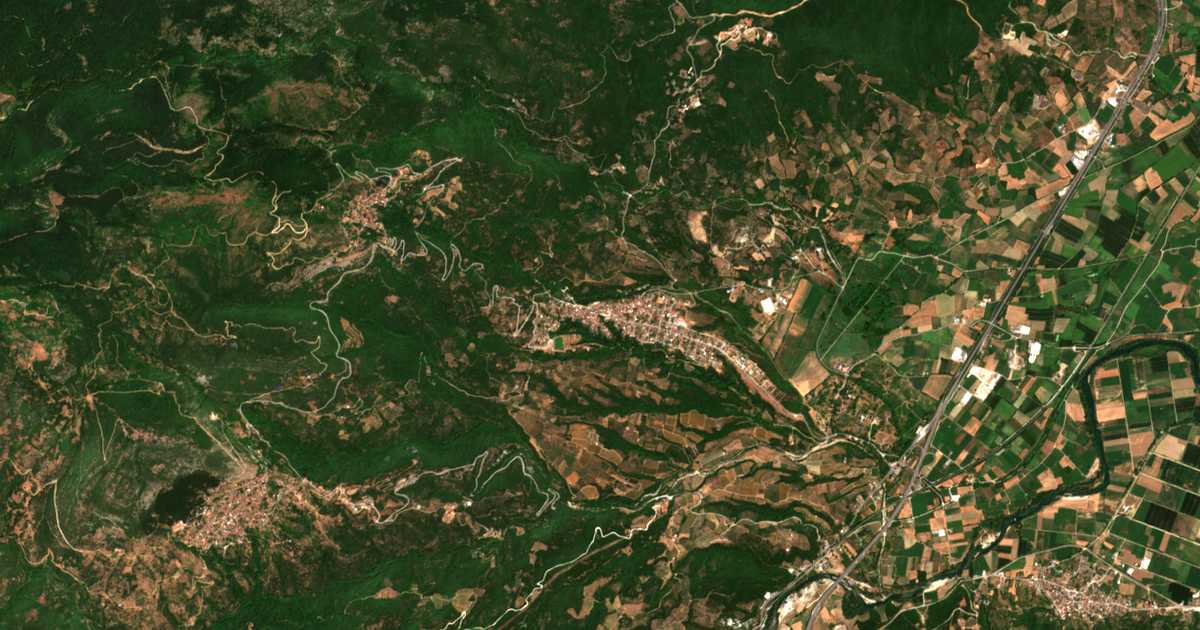 Сателитска карта на Pyrgetós