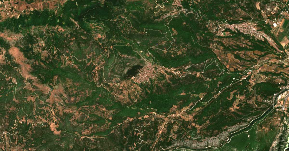 Сателитска карта на Рапсани