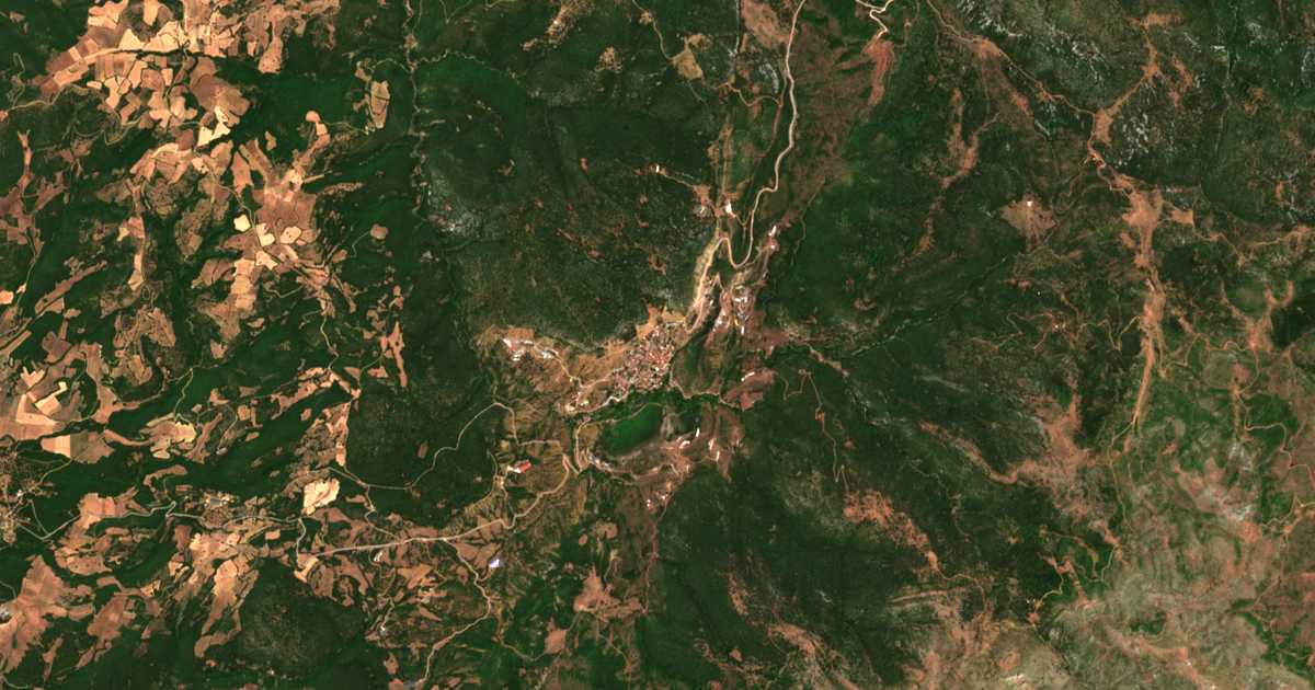Сателитска карта на Anávra