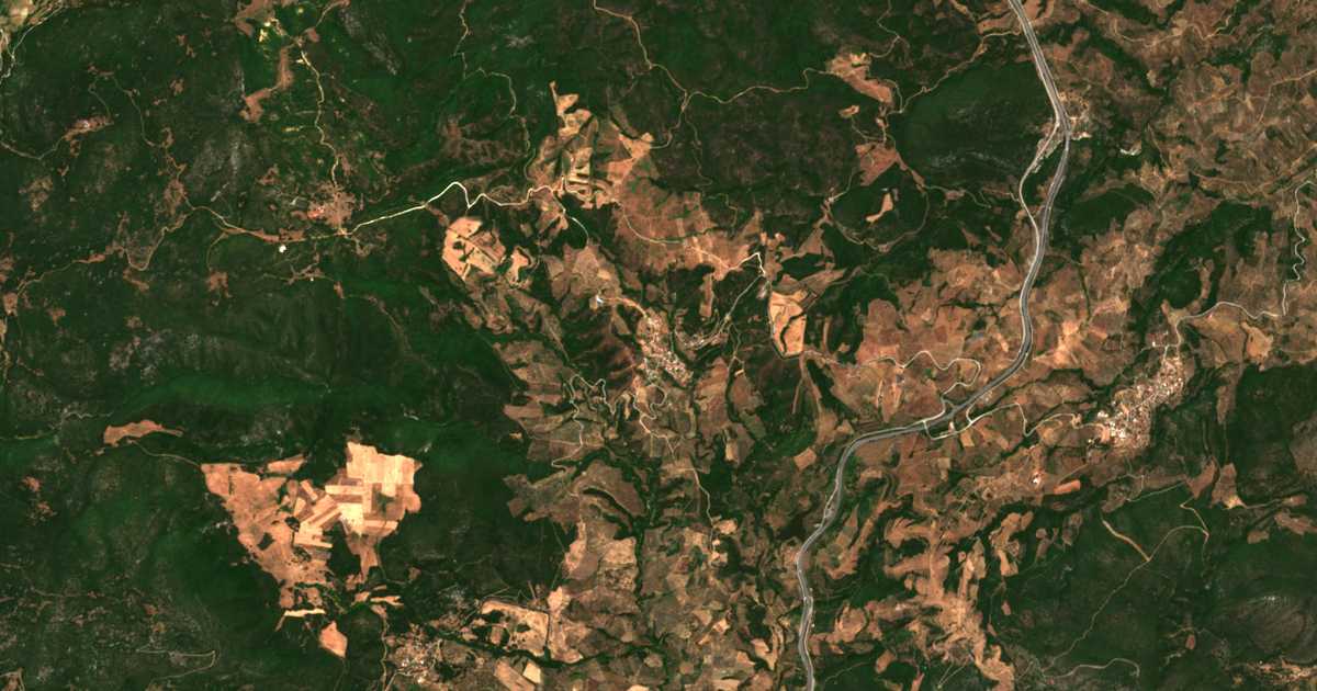 Сателитска карта на Gavrianí