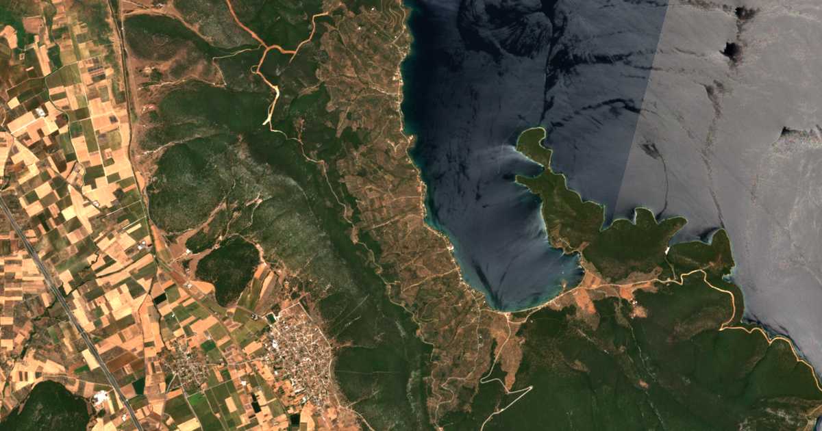 Сателитска карта на Niés