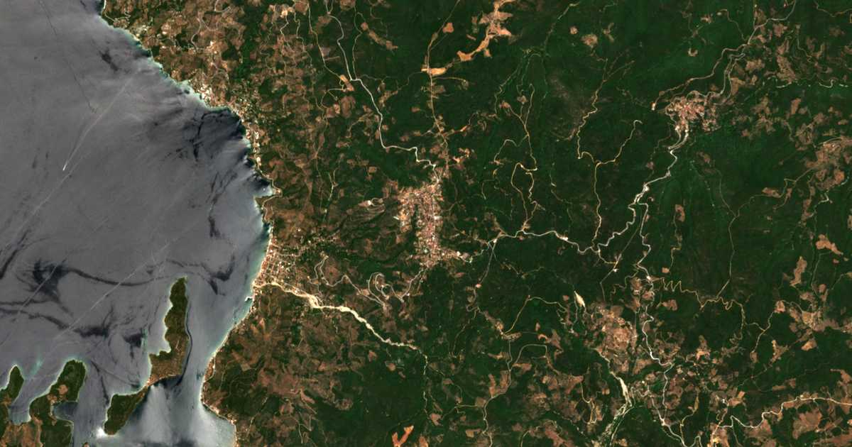 Сателитска карта на Láfkos