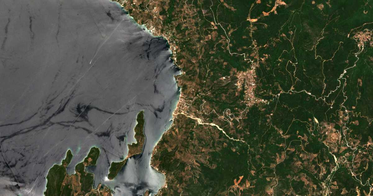 Сателитска карта на Milína