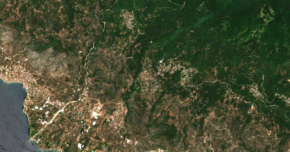 Сателитска карта на Ágios Vlásios